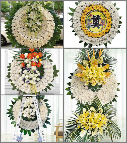 山西晋城泽州县李寨乡花圈速递